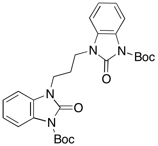 3,3’-(Propane-1,3-diyl)bis(2-oxo-2,3-dihydro-1H-benzo[d]imidazole-1-carboxylate) Di-tertbutyl Ester