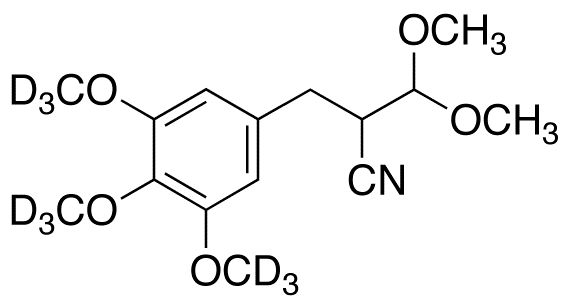 3,4,5-Trimethoxy-d9-2’-cyano-di-hydrocinnamaldehyde Dimethylacetal