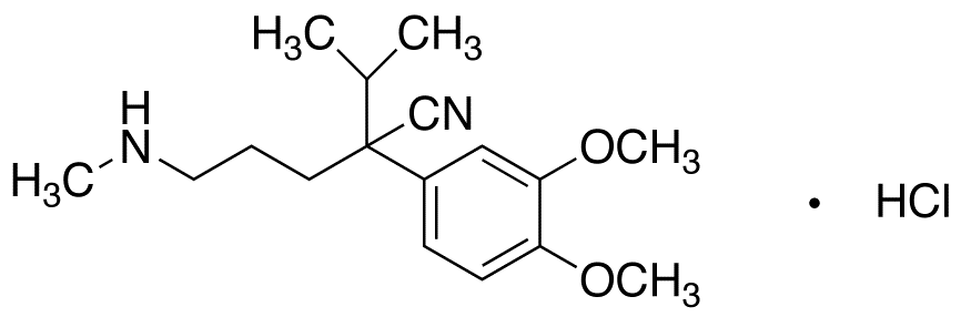 3,4-Dimethoxy-α-[3-(methylamino)propyl]-α-(1-methylethyl)-benzeneacetonitrile Hydrochloride