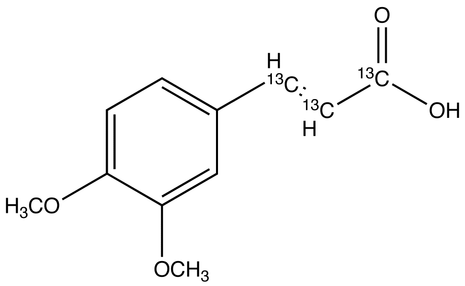 3,4-Dimethoxy[7,8,9,-13C3]-cinnamic Acid