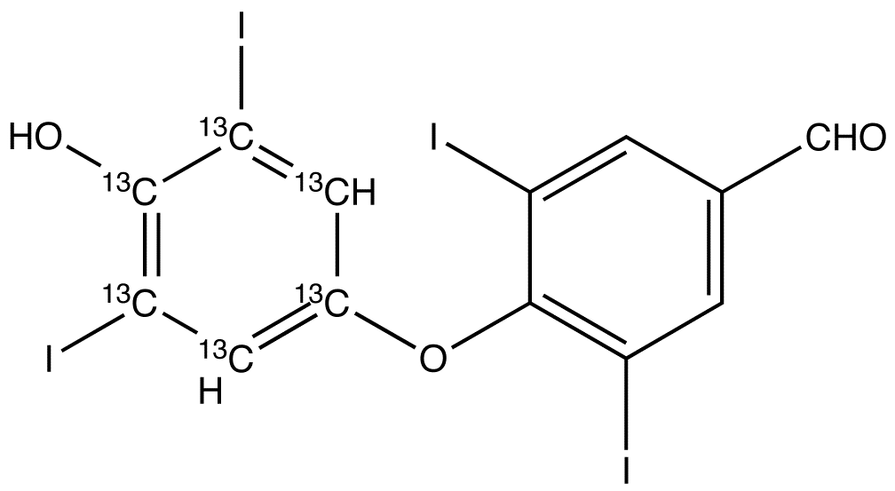 3,5,3’,5’-Tetraiodo Thyroaldehyde-13C6