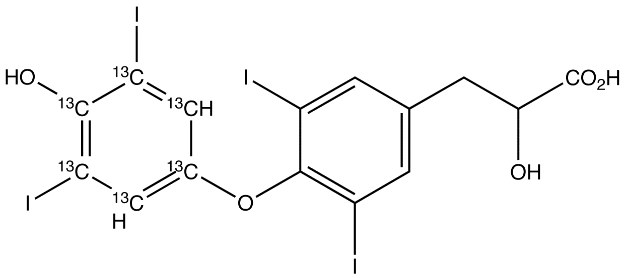 3,5,3’,5’-Tetraiodo Thyrolactic Acid-13C6