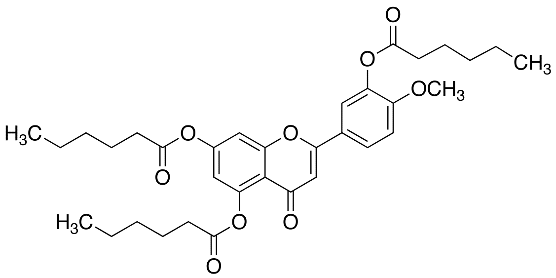 3’,5,7-Tri-O-hexanoyldiosmetin