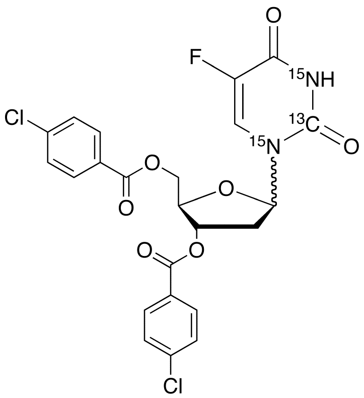 3,5-Di-O-p-chlorobenzoyl α,β-Floxuridine-13C,15N2