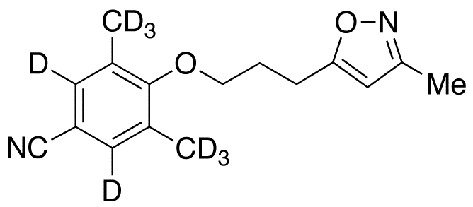 3,5-Dimethyl-4-[3-(3-methyl-5-isoxazolyl)propoxy]-benzonitrile-d8