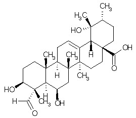 3,6,19-Trihydroxy-23-oxo-12-ursen-28-oic acid