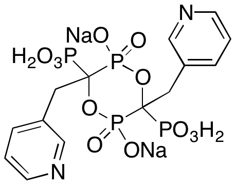 3,6-Bis[(3-pyridinyl)methyl]-2,5-dihydroxy-2,5-dioxido-1,4,2,5-dioxadiphosphorinane-3,6-diyl]bis[phosphonic acid] Disodium Salt