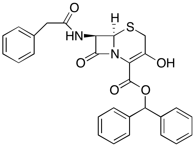 3(6R,7R)-Hydroxy-8-oxo-7-[(2-phenylacetyl)amino]-5-thia-1-azabicyclo[4.2.0]oct-2-ene-2-carboxylic acid Diphenylmethyl Ester