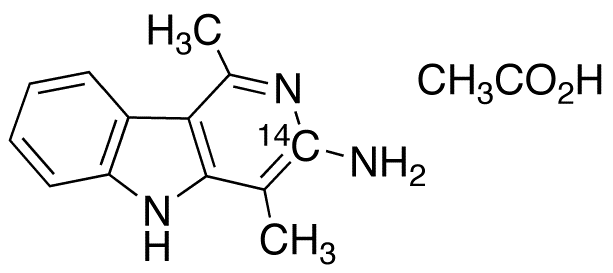 3-Amino-1,4-dimethyl-5H-pyrido[4,3-b]indole-3-14C Acetate