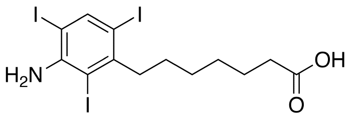 3-Amino-2,4,6-triiodobenzeneheptanoic Acid