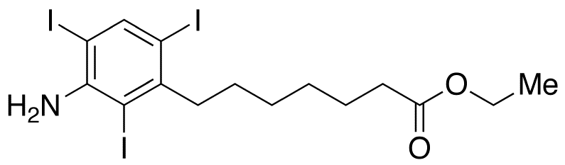 3-Amino-2,4,6-triiodobenzeneheptanoic Acid Ethyl Ester