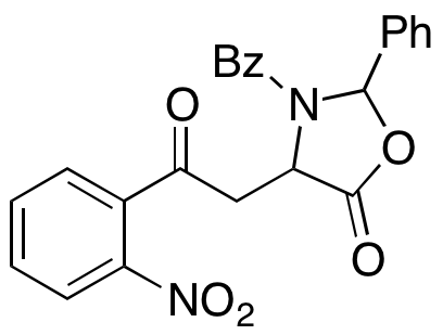 3-Benzoyl-4-(2-(2-nitrophenyl)-2-oxoethyl)-2-phenyloxazolidin-5-one