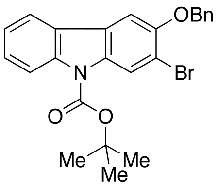 3-Benzyloxy-2-bromo-9H-carbazole N-Carboxylic Acid tert-Butyl Ester