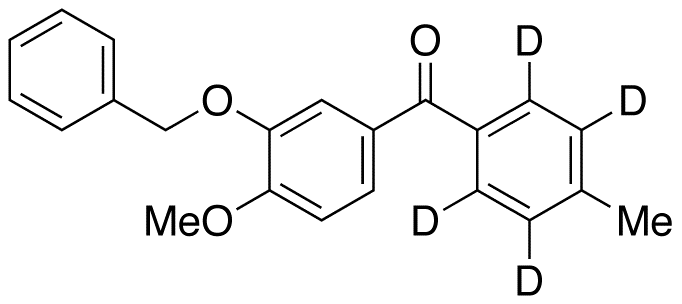 3-Benzyloxy-4-methoxy-4’-methylbenzophenone-d4