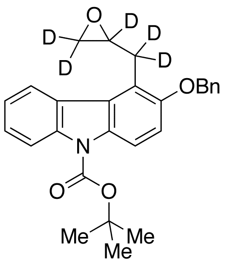 3-Benzyloxy-4-oxiranylmethyl-d5-9H-carbazole N-Carboxylic Acid tert-Butyl Ester