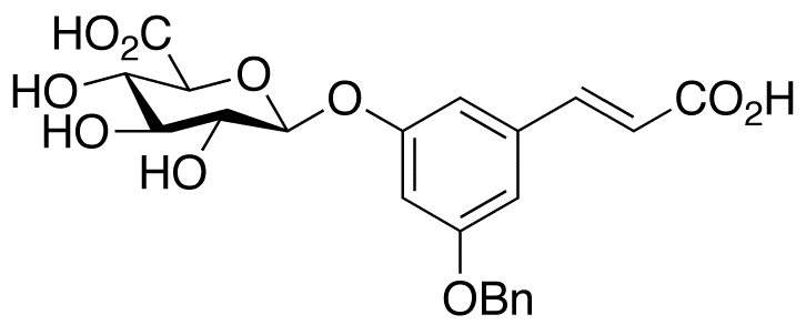 3-Benzyloxy-5-hydroxyphenylpropenoic Acid 3-O-β-D-Glucuronide