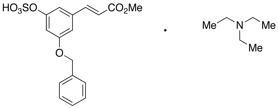 3-Benzyloxy-5-hydroxyphenylpropenoic Acid 3-Sulfate Methyl Ester Triethylamine