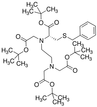 3-Benzylsulfanyl-2-(S)-{[2-(bis-tert-butoxycarbonylmethyl-amino)-ethyl]- tert-butoxycarbonylmethyl-amino}-propionic Acidtert-Butyl Ester