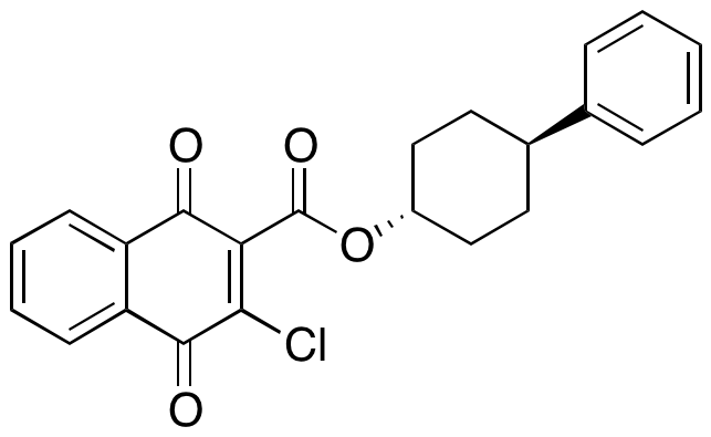 3-Chloro-1,4-dihydro-1,4-dioxo-2-naphthalenecarboxylic Acid 4-Phenylcyclohexyl Ester