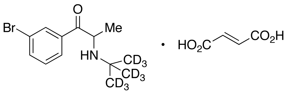 3’-Dechloro-3’-bromo Bupropion-d9 Fumarate