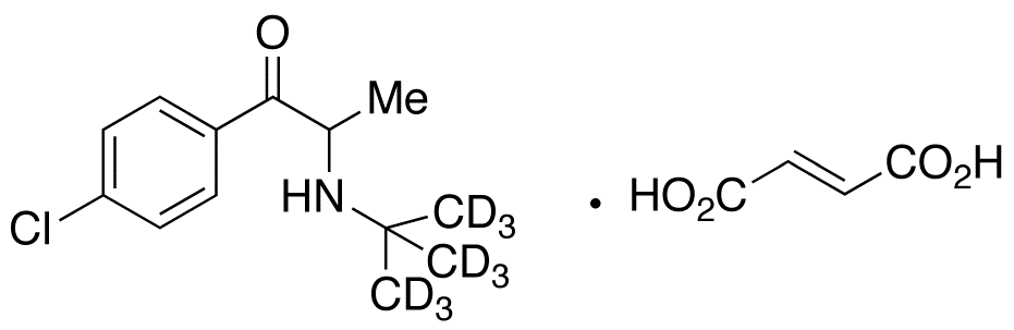 3’-Dechloro-4’-chloro Bupropion-d9 Fumarate