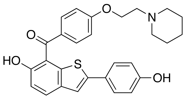 3-Des[4-(2-Piperidinyl)ethoxy]benzoyl-7-[4-(2-Piperidinyl)ethoxy]benzoyl Raloxifene