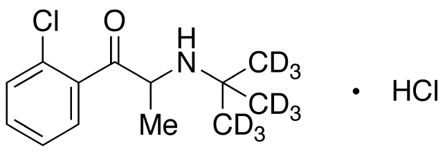 3-Deschloro-2-chloro Bupropion-d9 Hydrochloride