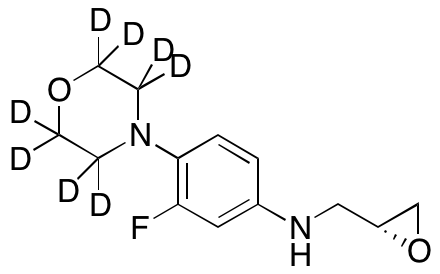 3-Fluoro-4-morpholinophenyl-(2R)-oxyranyl Methylamine-d8