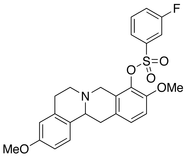 3-Fluorobenzenesulfonic Acid 5,8,13,13a-Tetrahydro-3,10-dimethoxy-6H-dibenzo[a,g]quinolizin-9-yl Ester