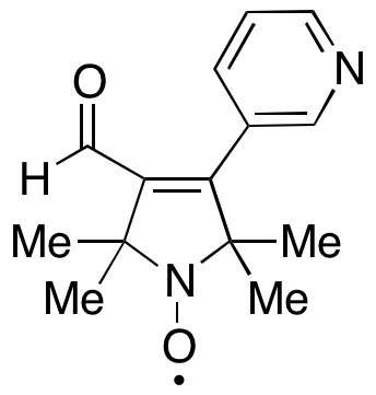 3-Formyl-2,5-dihydro-2,2,5,5-tetramethyl-4-(3-pyridinyl)-1H-pyrrol-1-yloxy