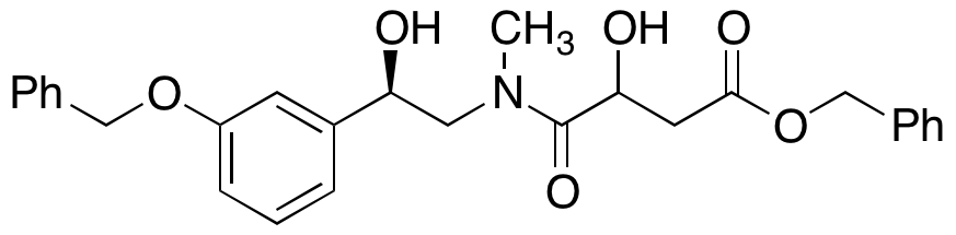 3-Hydroxy-4-[[(2R)-2-hydroxy-2-[3-(phenylmethoxy)phenyl]ethyl]methylamino]-4-oxobutanoic Acid Phenylmethyl Ester