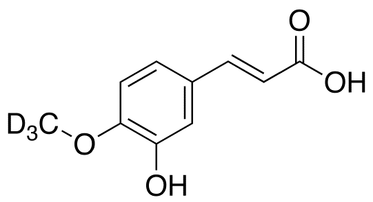 3-Hydroxy-4-methoxycinnamic Acid-d3 (Isoferulic Acid-d3)