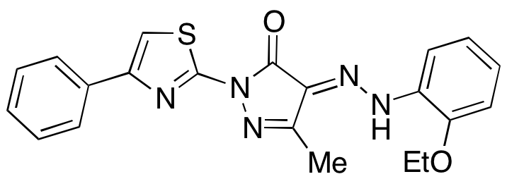 3-Methyl-1-(4-phenyl-2-thiazolyl)-1H-Pyrazole-4,5-dione 4-[2-(2-Ethoxyphenyl)hydrazone]