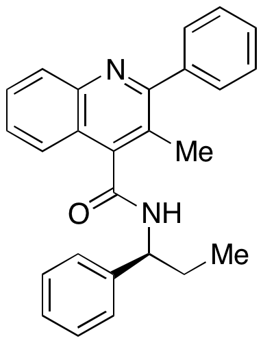 3-Methyl-2-phenyl-N-[(1S)-1-phenylpropyl]-4-quinolinecarboxamide