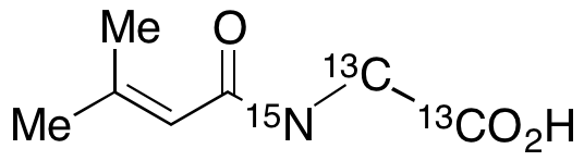 3-Methylcrotonylglycine-13C2,15N