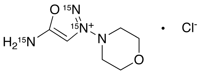 3-Morpholinosydnonimine-15N3 Hydrochloride