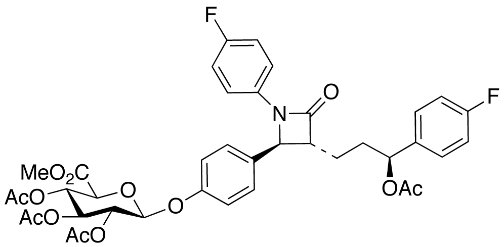 3-O-Acetyl Ezetimibe 2,3,4-Tri-O-acetyl-β-D-glucuronide Methyl Ester