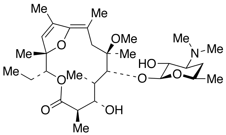 3-O-De(cladinosyl)-8,9,10,11-tetradehydro-9-deoxo-11,12-dideoxy-9,12-epoxy Clarithromycin