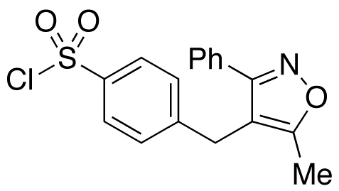 3-Phenyl-4-(4-chlorosulfonylbenzyl)-5-methylisoxazole