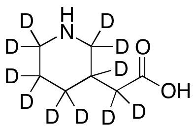 3-Piperidineacetic Acid-d11