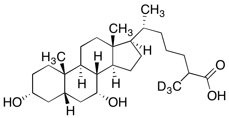 3α,7α-Dihydroxycoprostanic Acid-d3