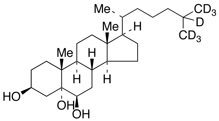 3β,5α,6β-Trihydroxycholestane-d7