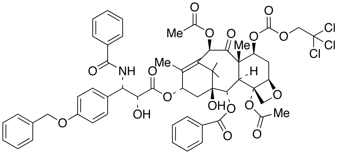 3’-p-O-Benzyl-7-{[(2,2,2,-trichloroethyl)oxy]carbonyl} Paclitaxel