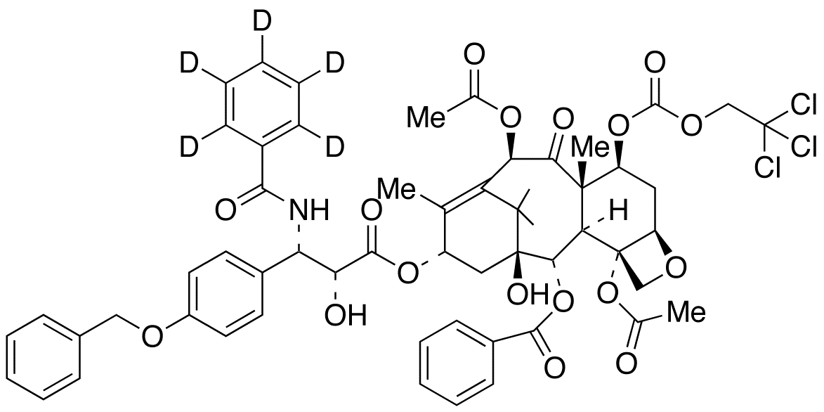 3’-p-O-Benzyl-7-{[(2,2,2,-trichloroethyl)oxy]carbonyl} Paclitaxel-d5