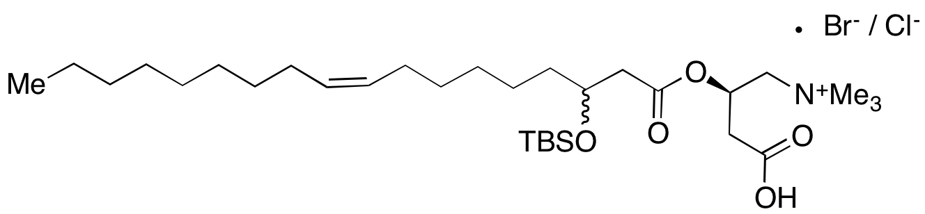 3-tert-Butyldimethylsilyloxyoleyl Carnitine Ester (Mixture of Chloride and Bromide Salts)