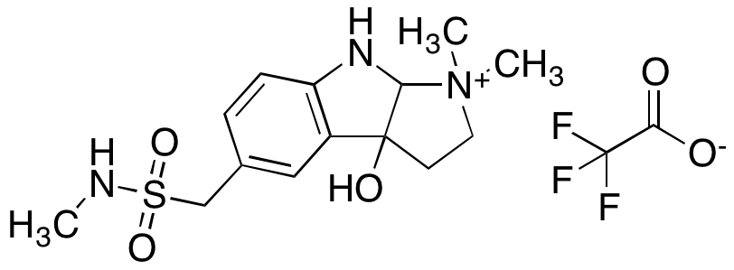 3a-Hydroxy-1,1-dimethyl-5{[(methylamino)sulfonyl]methyl}-1,2,3,3a,8,8a-hexahydropyrrolo[2,3-b]indol-1-ium Trifluoroacetate