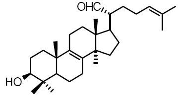 3beta-Hydroxylanosta-8,24-diene-21-al