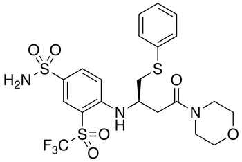 4-[[(1R)-3-(4-Morpholinyl)-3-oxo-1-[(phenylthio)methyl]propyl]amino]-3-trifluoromethylsulfonyl-benzenesulfonamide