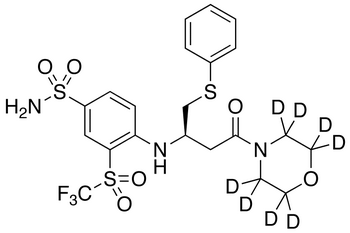 4-[[(1R)-3-(4-Morpholinyl)-3-oxo-1-[(phenylthio)methyl]propyl]amino]-3-trifluoromethylsulfonyl-benzenesulfonamide-d8