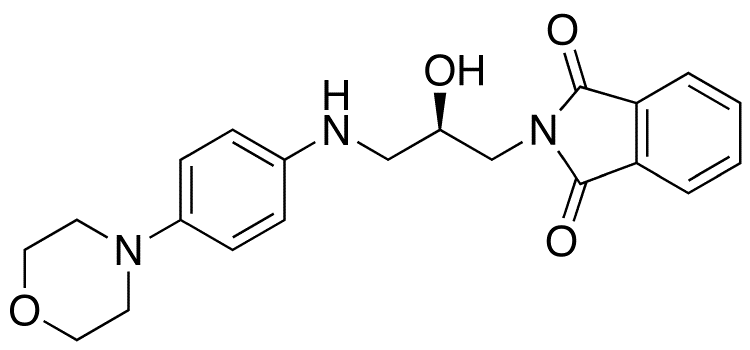 4-[((2R)-Hydroxy-3-phthalimido)propylamine]phenyl-3-morpholine